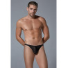 Allure Men String Dentelle Leopard Allure Noir